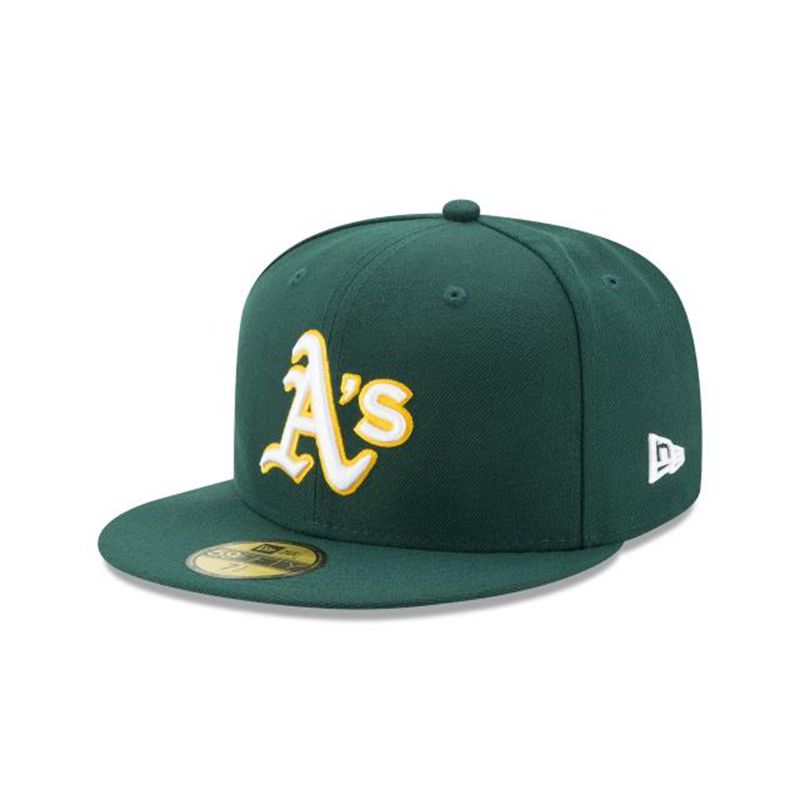 MLB Oakland Athletics Authentic Collection 59Fifty Fitted (KPK5978) - Green New Era Caps